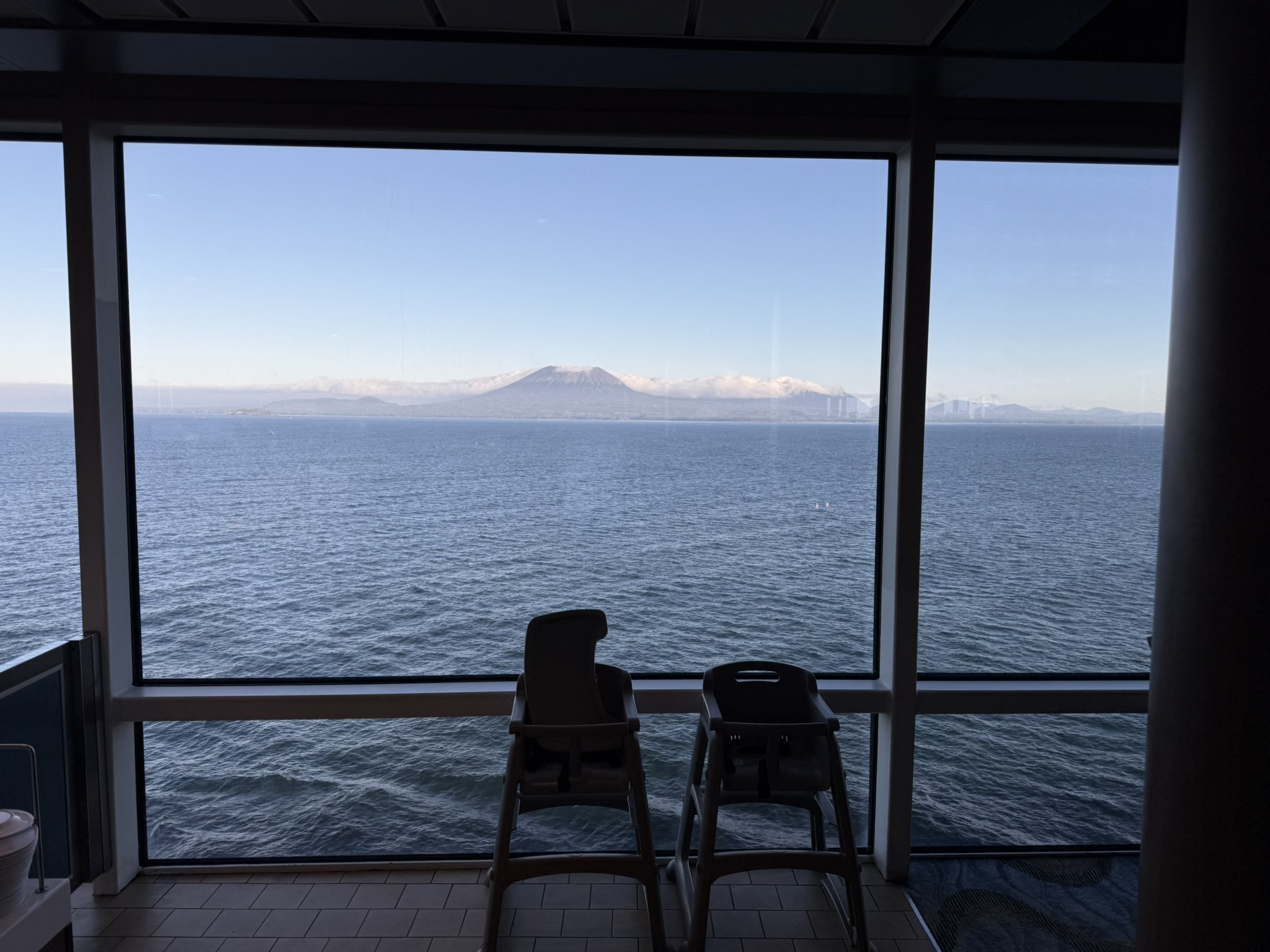 View from our room on the ship